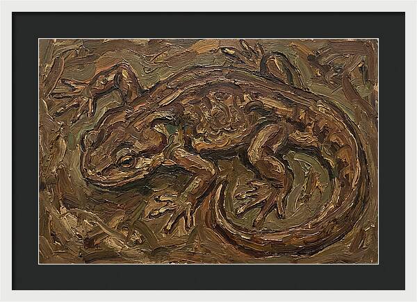 Newt In Expressionist Style