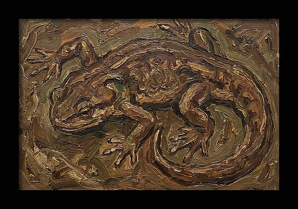 Newt In Expressionist Style