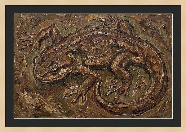 Newt In Expressionist Style
