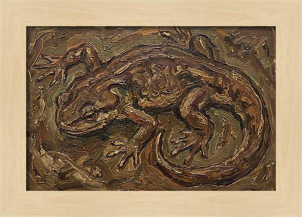 Newt In Expressionist Style