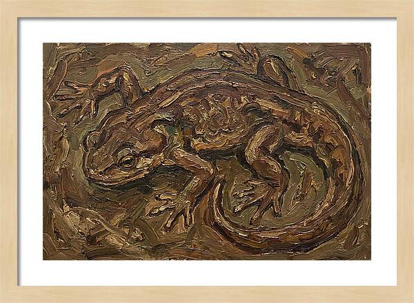 Newt In Expressionist Style