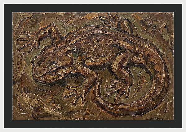 Newt In Expressionist Style