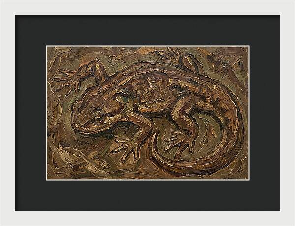 Newt In Expressionist Style