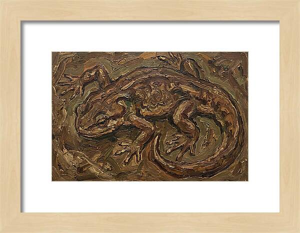 Newt In Expressionist Style
