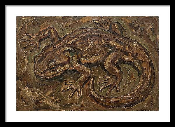 Newt In Expressionist Style