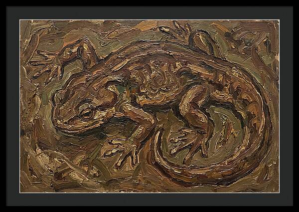 Newt In Expressionist Style