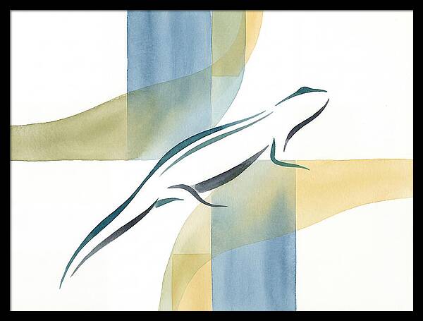 Newt In Minimalist Style