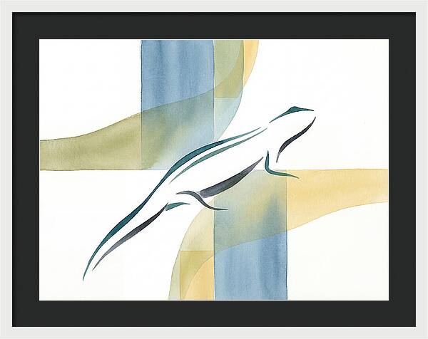 Newt In Minimalist Style