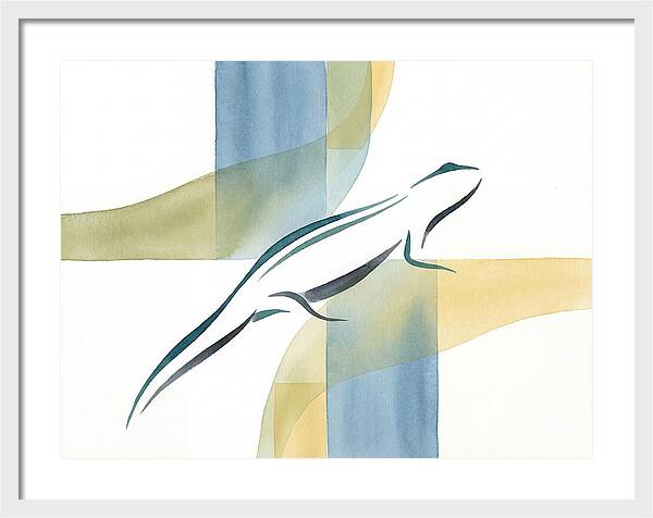 Newt In Minimalist Style