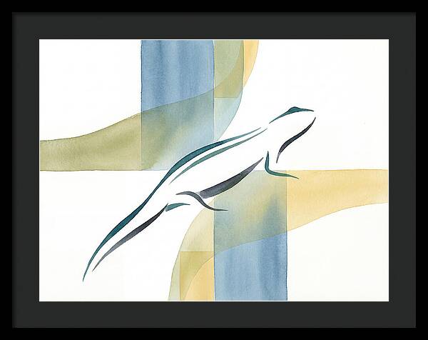 Newt In Minimalist Style