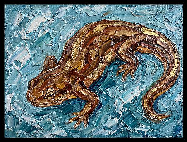 Newt In Vibrant Blues