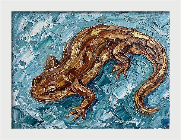 Newt In Vibrant Blues