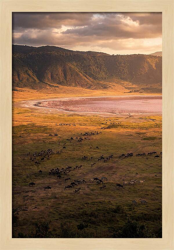Ngorongoro Crater At Golden Hour