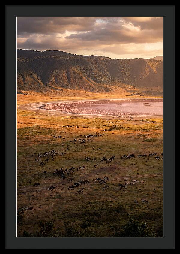 Ngorongoro Crater At Golden Hour