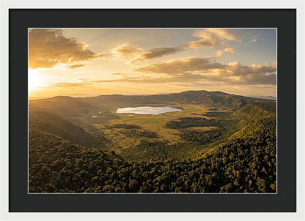 Ngorongoro Crater At Sunset