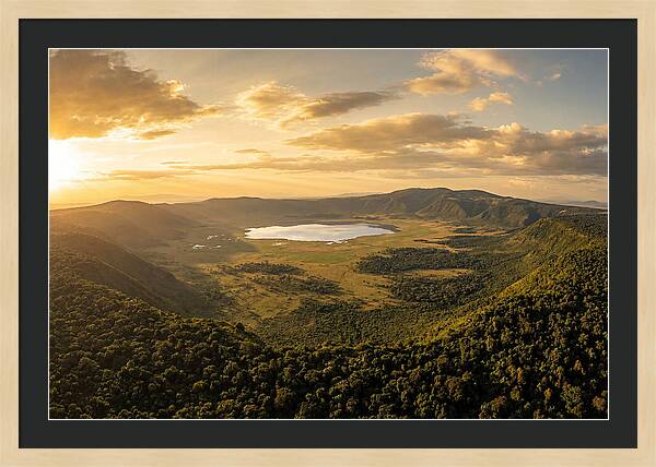 Ngorongoro Crater At Sunset