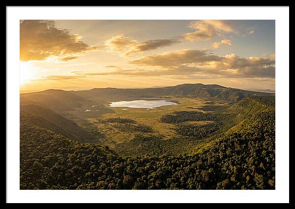 Ngorongoro Crater At Sunset