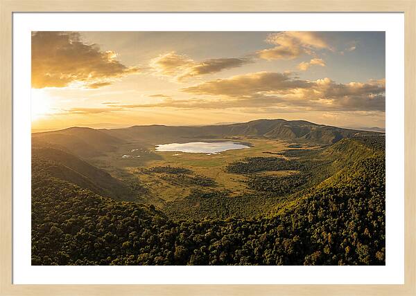 Ngorongoro Crater At Sunset