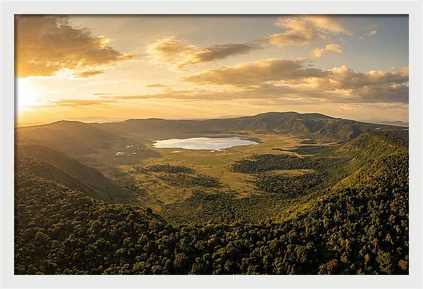 Ngorongoro Crater At Sunset