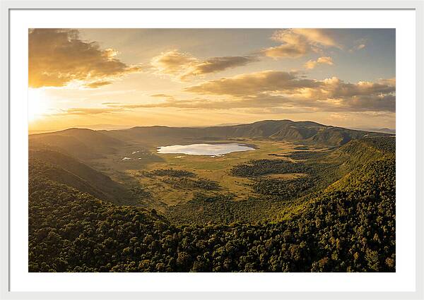 Ngorongoro Crater At Sunset