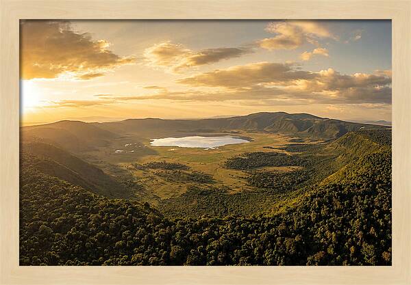 Ngorongoro Crater At Sunset