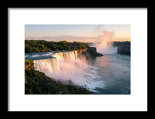 Niagara Falls At Golden Hour