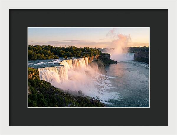 Niagara Falls At Golden Hour