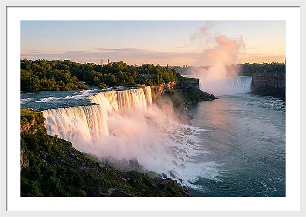 Niagara Falls At Golden Hour