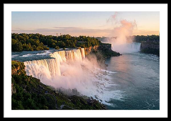 Niagara Falls At Golden Hour