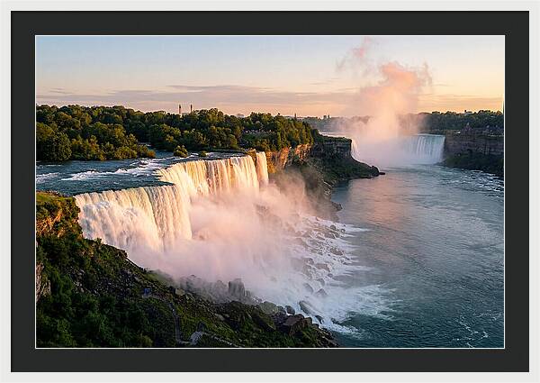 Niagara Falls At Golden Hour