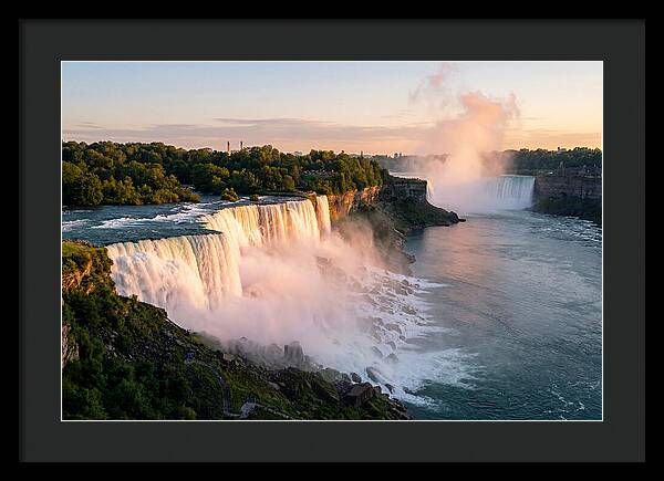 Niagara Falls At Golden Hour
