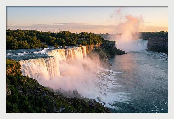 Niagara Falls At Golden Hour