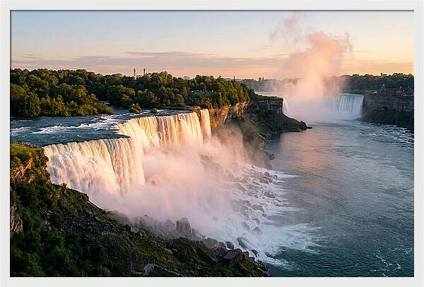 Niagara Falls At Golden Hour