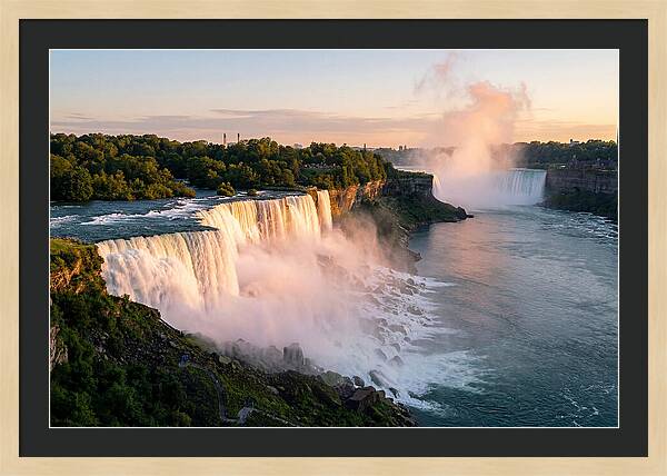 Niagara Falls At Golden Hour