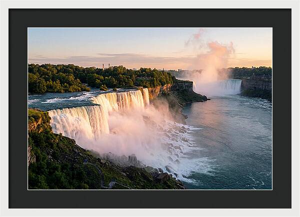 Niagara Falls At Golden Hour