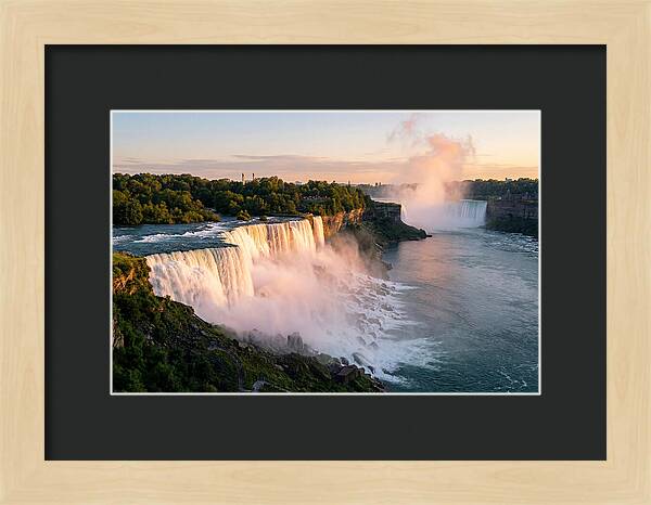 Niagara Falls At Golden Hour