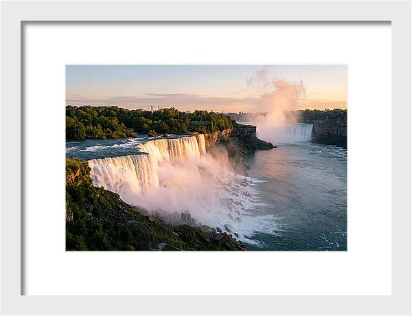 Niagara Falls At Golden Hour