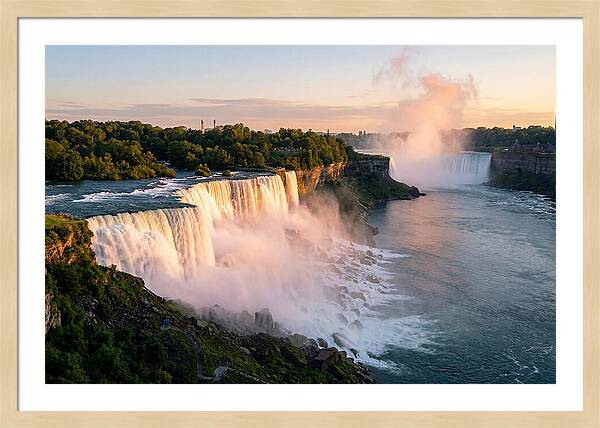 Niagara Falls At Golden Hour