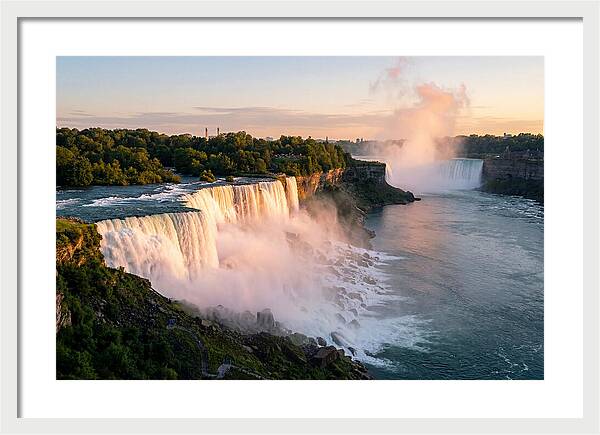 Niagara Falls At Golden Hour