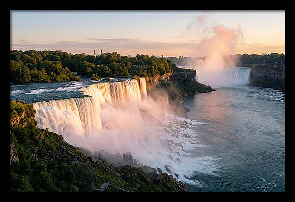 Niagara Falls At Golden Hour