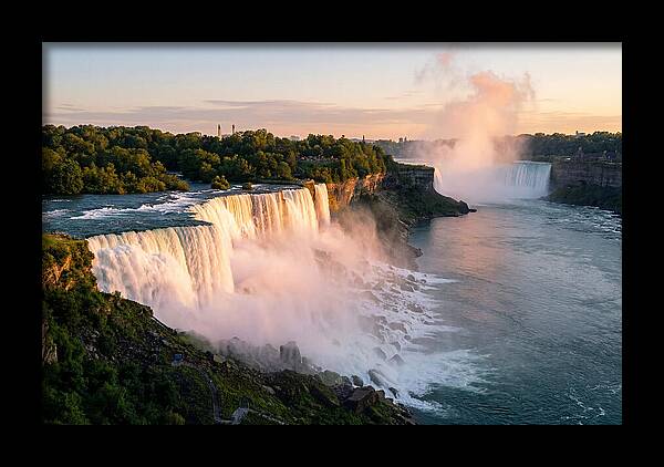 Niagara Falls At Golden Hour