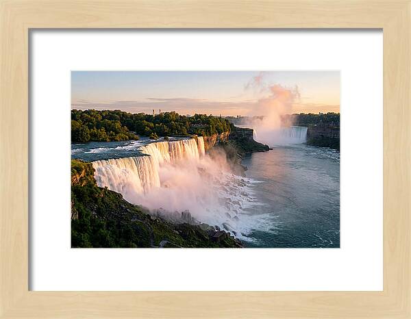 Niagara Falls At Golden Hour