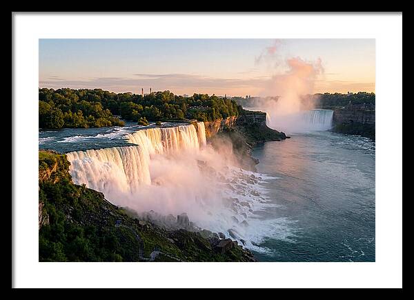 Niagara Falls At Golden Hour