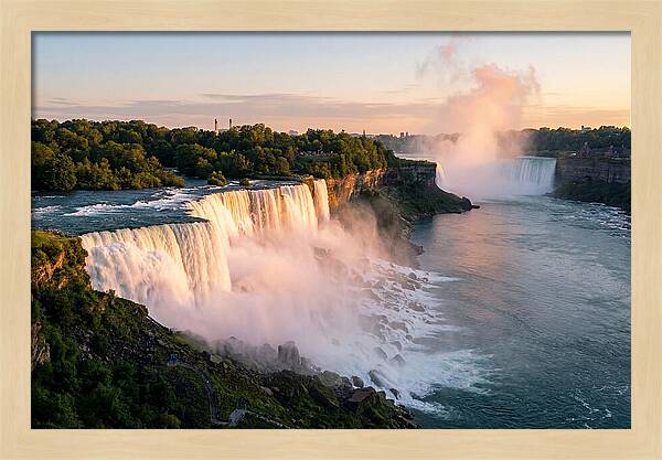 Niagara Falls At Golden Hour