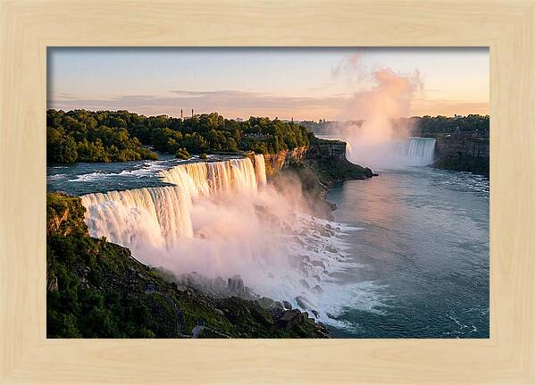 Niagara Falls At Golden Hour