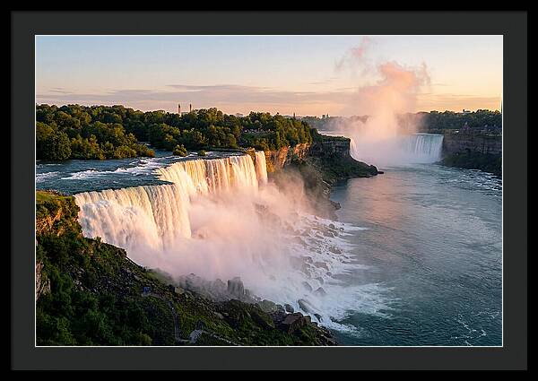 Niagara Falls At Golden Hour