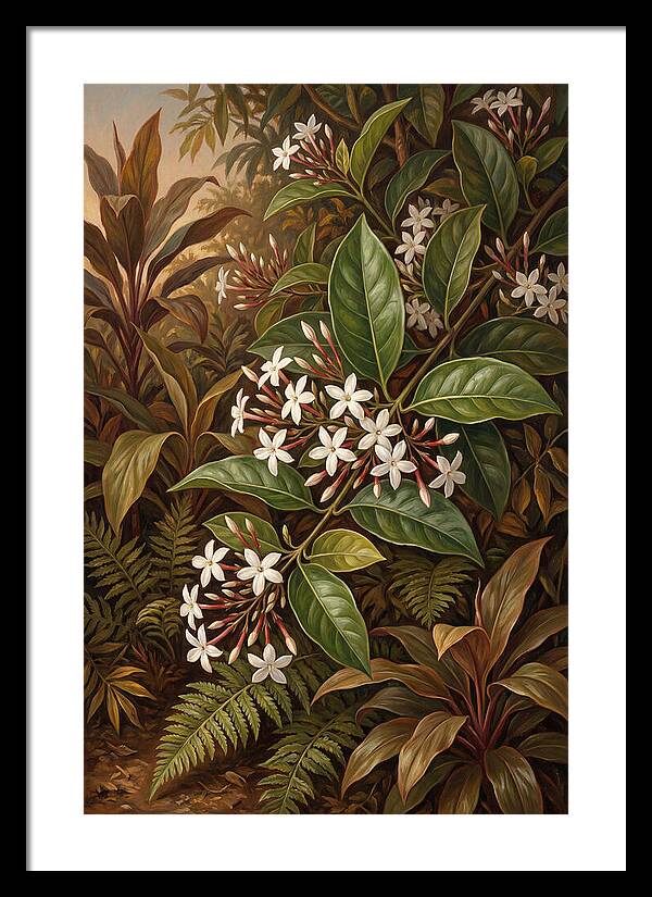 Night Blooming Jasmine In Tropical Garden