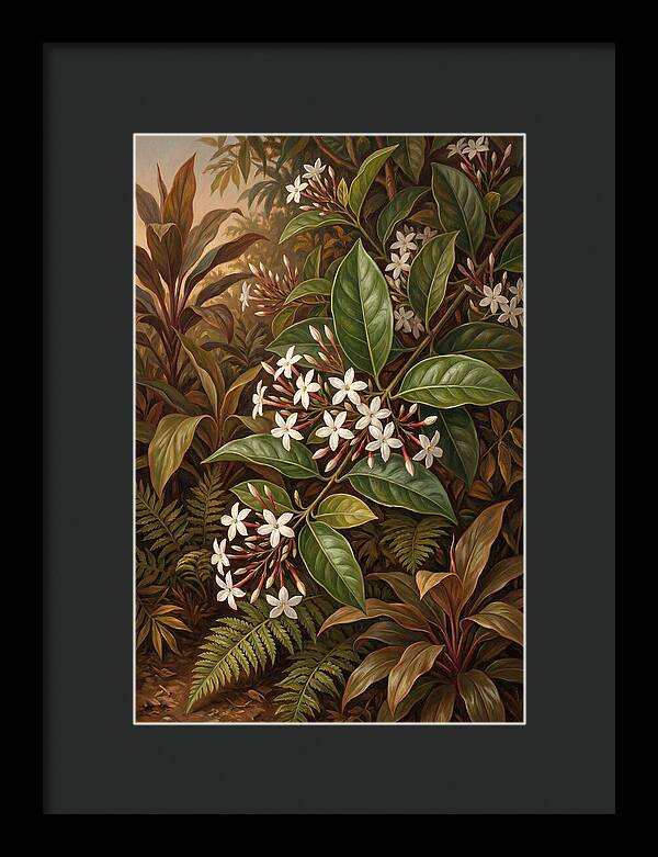 Night Blooming Jasmine In Tropical Garden