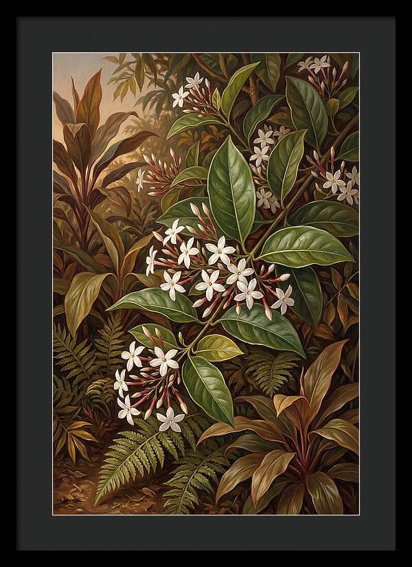 Night Blooming Jasmine In Tropical Garden