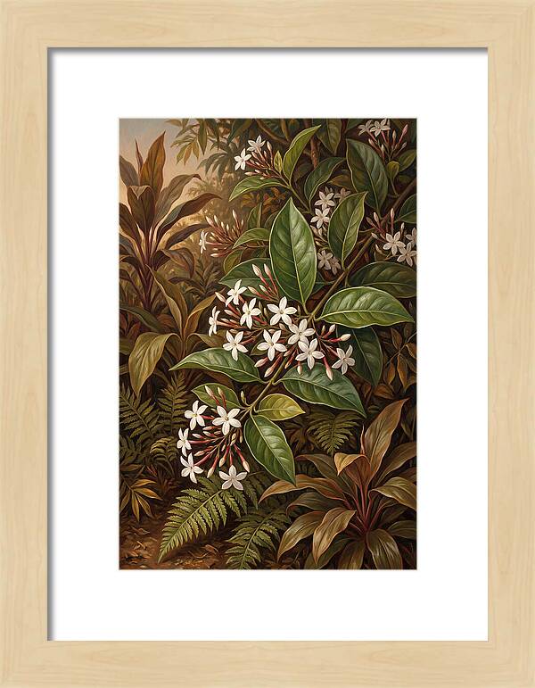 Night Blooming Jasmine In Tropical Garden